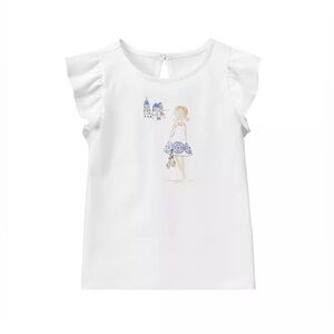 Janie and Jack JETSET GIRL TEE
size 4